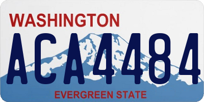 WA license plate ACA4484