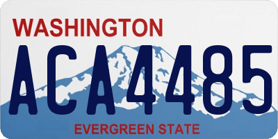 WA license plate ACA4485