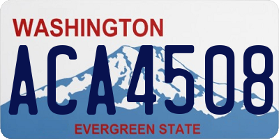 WA license plate ACA4508