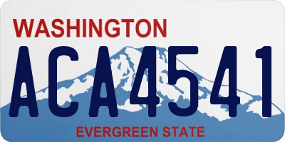 WA license plate ACA4541