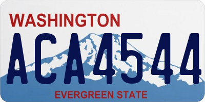 WA license plate ACA4544