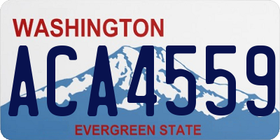 WA license plate ACA4559