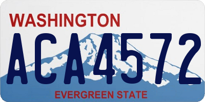 WA license plate ACA4572