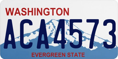 WA license plate ACA4573