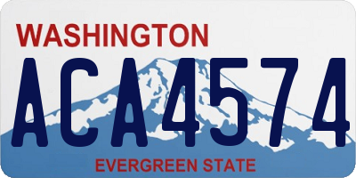WA license plate ACA4574
