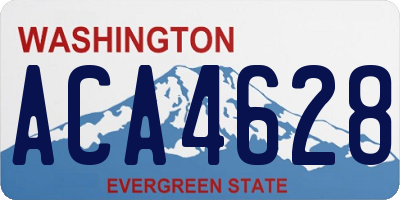 WA license plate ACA4628