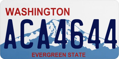 WA license plate ACA4644