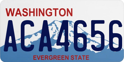 WA license plate ACA4656