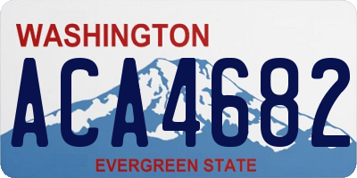 WA license plate ACA4682