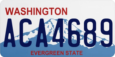 WA license plate ACA4689