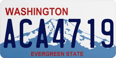 WA license plate ACA4719
