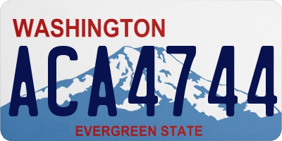 WA license plate ACA4744
