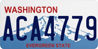 WA license plate ACA4779