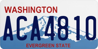 WA license plate ACA4810