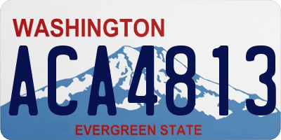 WA license plate ACA4813
