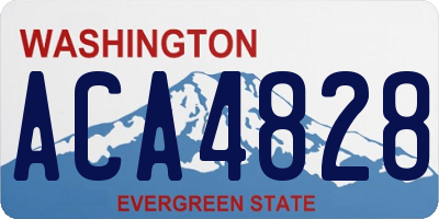 WA license plate ACA4828