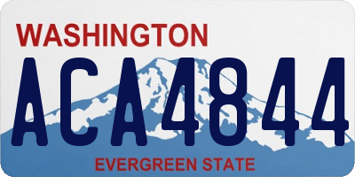 WA license plate ACA4844