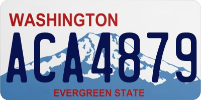 WA license plate ACA4879