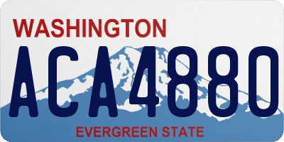WA license plate ACA4880