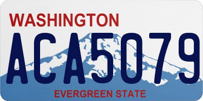 WA license plate ACA5079