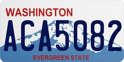 WA license plate ACA5082