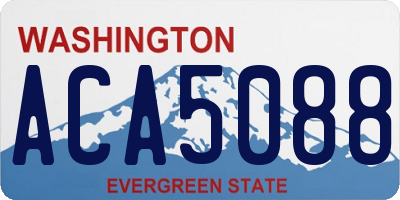 WA license plate ACA5088