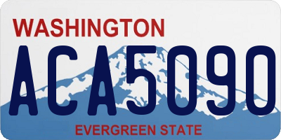 WA license plate ACA5090