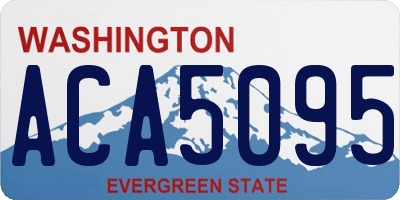 WA license plate ACA5095