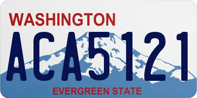 WA license plate ACA5121