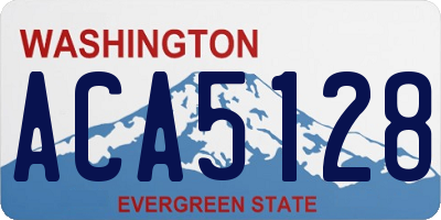 WA license plate ACA5128