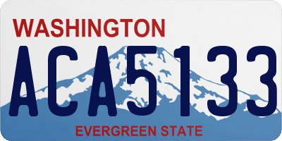 WA license plate ACA5133