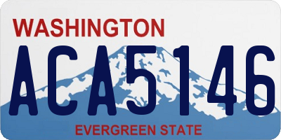 WA license plate ACA5146