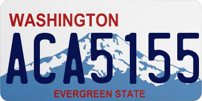 WA license plate ACA5155
