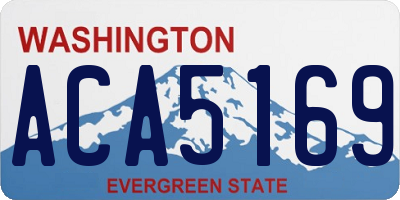 WA license plate ACA5169