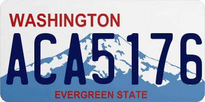 WA license plate ACA5176