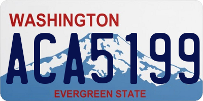 WA license plate ACA5199