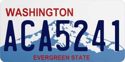 WA license plate ACA5241
