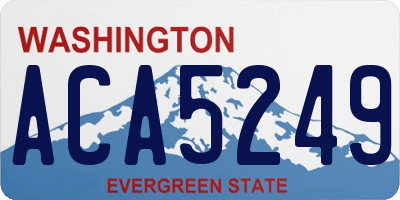 WA license plate ACA5249