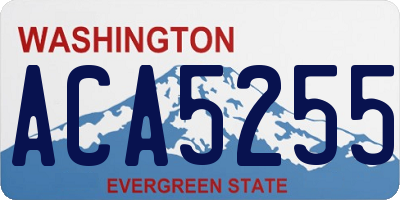 WA license plate ACA5255
