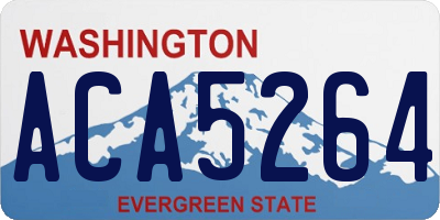 WA license plate ACA5264
