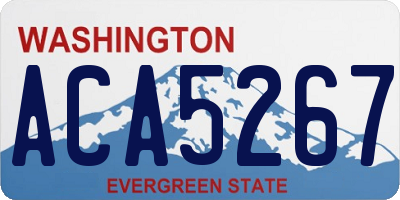 WA license plate ACA5267