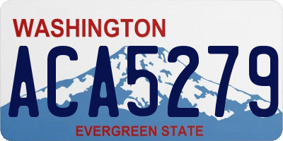 WA license plate ACA5279