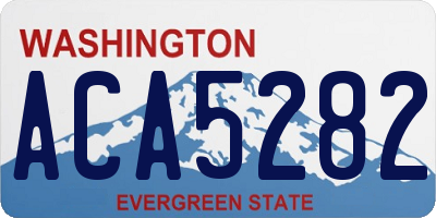 WA license plate ACA5282