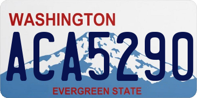 WA license plate ACA5290