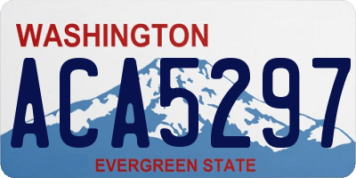 WA license plate ACA5297