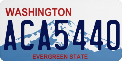 WA license plate ACA5440