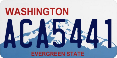 WA license plate ACA5441