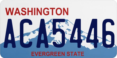 WA license plate ACA5446