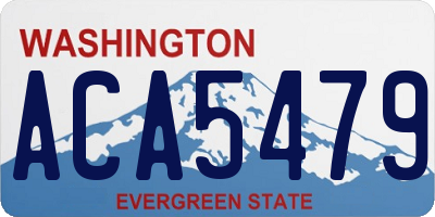 WA license plate ACA5479