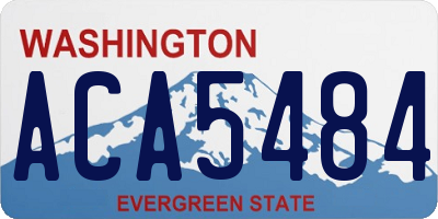 WA license plate ACA5484